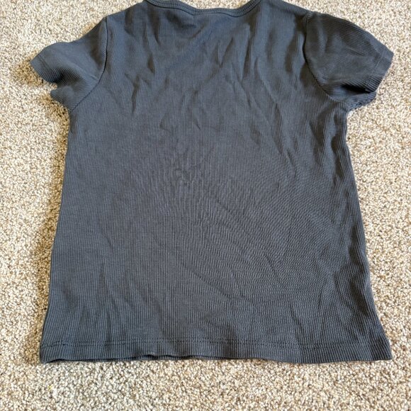 Zara size 9-10Y ribbed butterfly tee Grey cutout - Picture 7 of 8